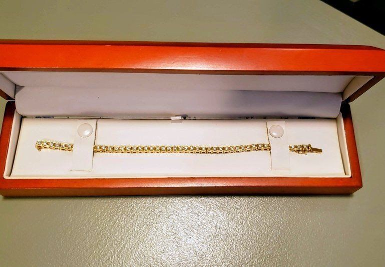 Gold Diamond Tennis Bracelet