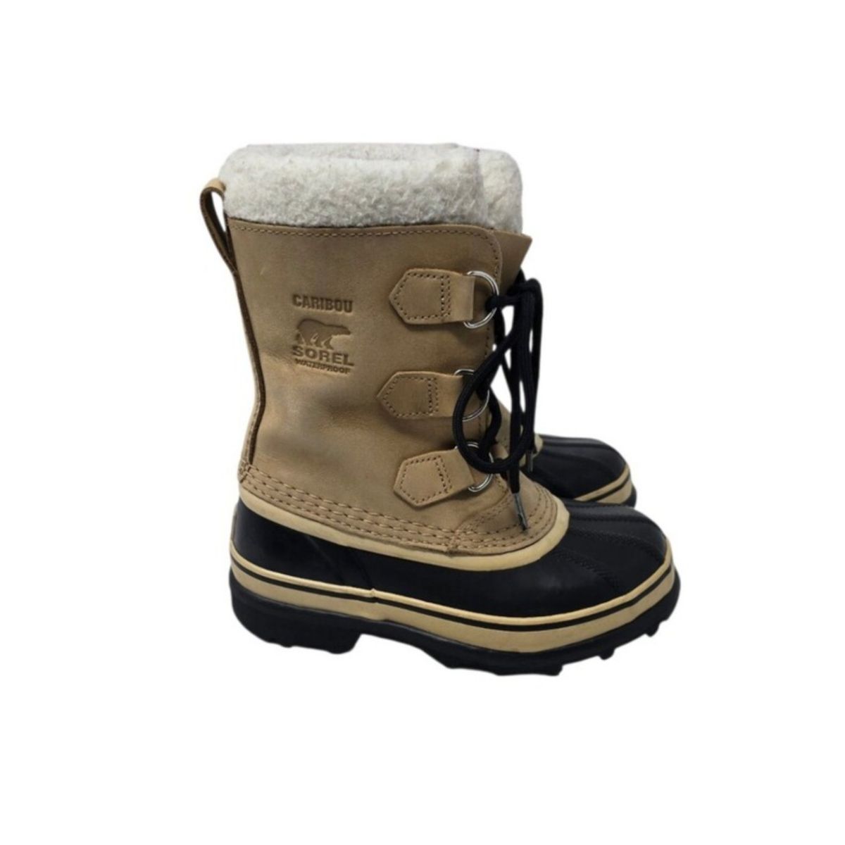 Sorel Caribou Waterproof Lined Lace Up Winter Snow Boots Little Kid Size 1