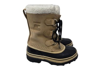 Sorel Caribou Waterproof Lined Lace Up Winter Snow Boots Little Kid Size 1