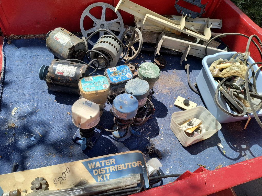 Evaporative/Swamp Cooler Parts, Motors, Pumps, Belts, Distributor tubes, etc. New and Used.