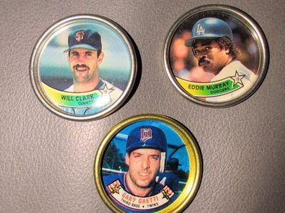 1988 Topps Baseball Coins Lot of 3 - Will Clark, Eddie Murray, Gary Gaetti