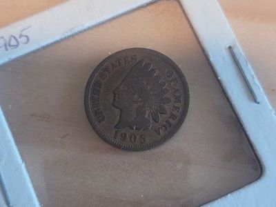 1905 Indian Head Cent Penny US Coin - G Condition