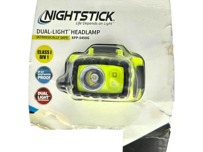 Nightstick XPP-5458G Intrinsically Safe Dual-Light LED Headlamp New Damaged Box