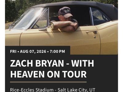 4 tickets to Zach Bryan Concert