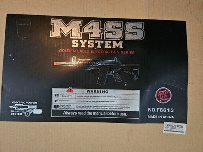 Golden Eagle M4SS System F6613 Electric Airsoft Rifle - Full Auto, 400-440 FPS, Enhanced Model