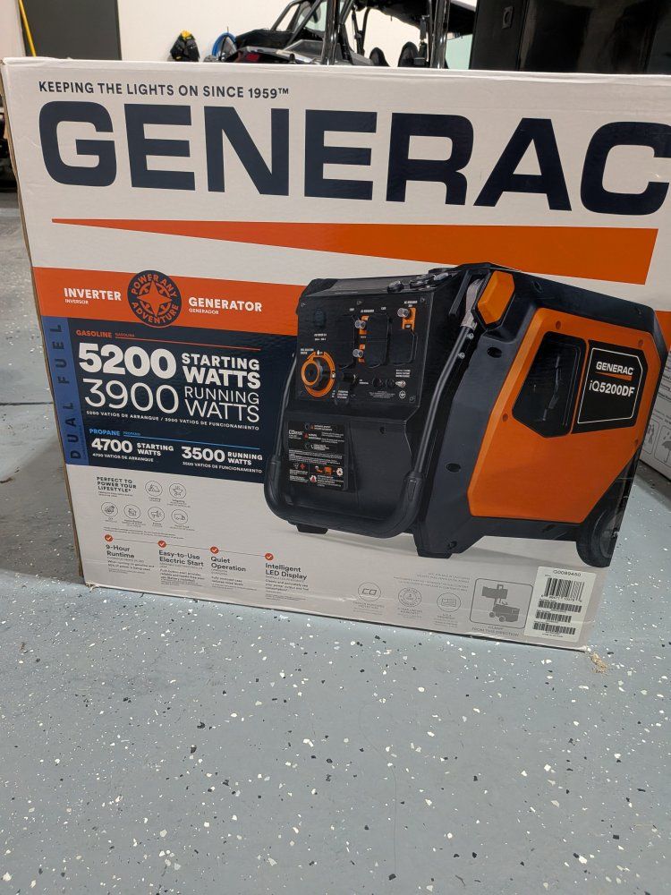 GENERAC 5200 inverter generator