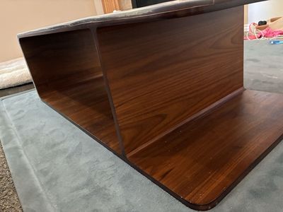 Living Spaces Brown Coffee and End Table (comes as a set)