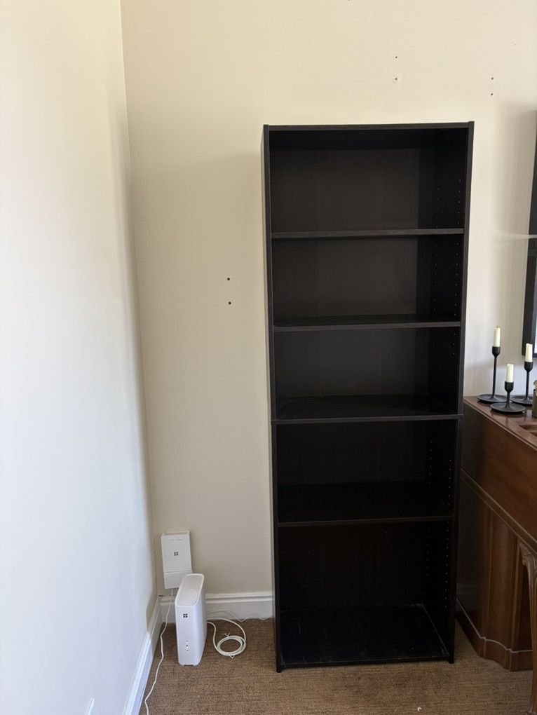 Tall Black Bookshelf