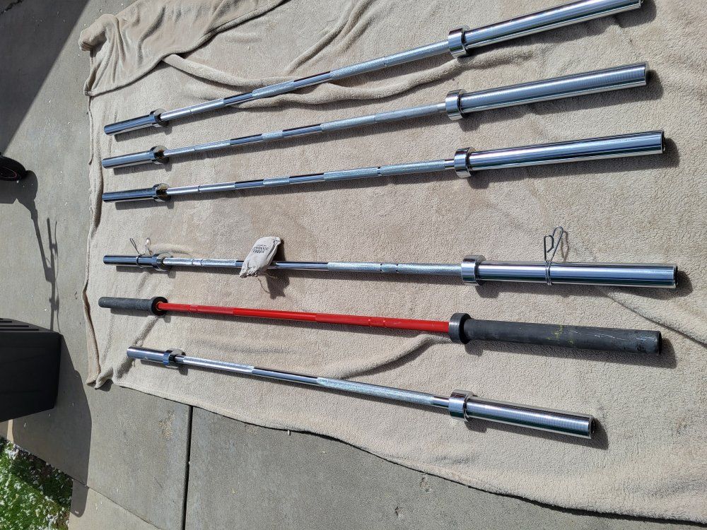 7ft Olympic 45lb Weight Bars RitFit