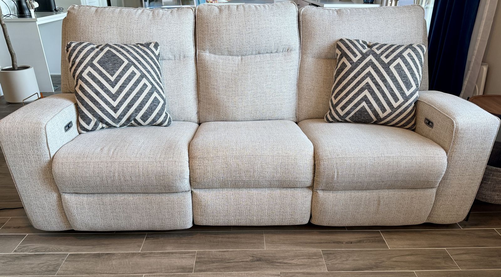 Ashley Furniture Power Reclining Couch and Chair