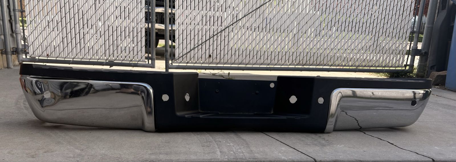 Rear chrome bumper