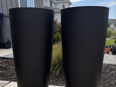 Veradek Selena 28” Tall Planters – Black (2 Available)