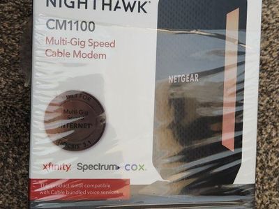 NETGEAR Nighthawk Multi-Gig Cable Modem CM1100- Power Cable - DOCSIS 3.1 - 1 GB