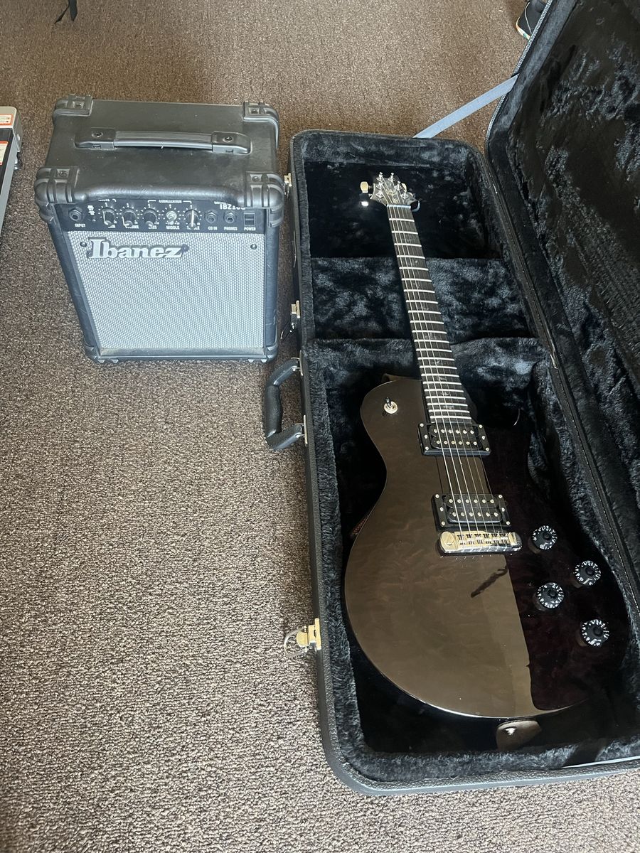 PRS SE Fredrik Åkesson Signature Electric Guitar with Hard Case and Ibanez Amp
