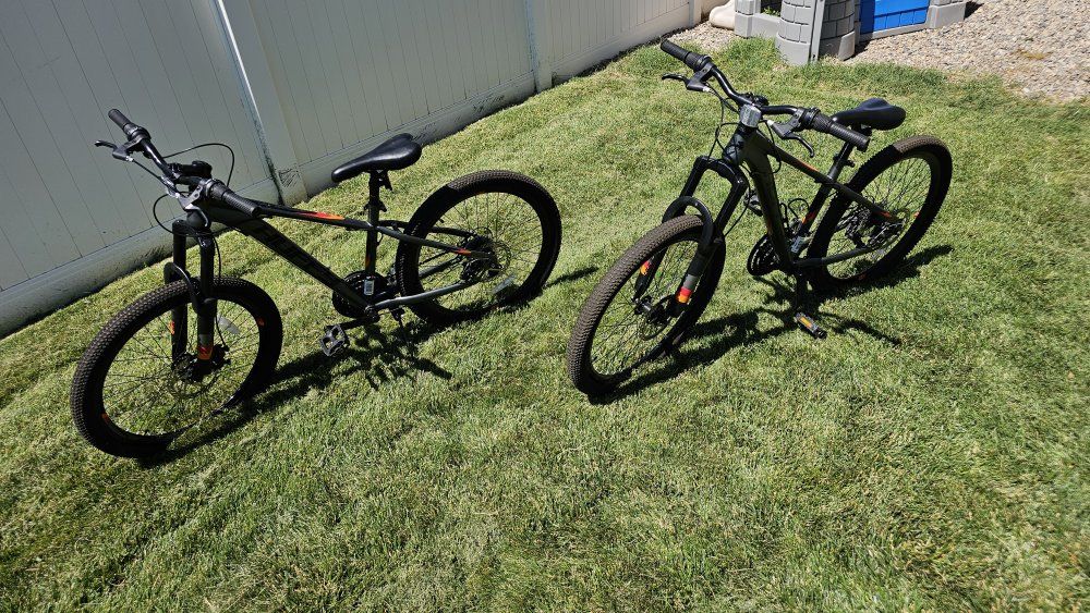 24" Mtn Bikes Barely Used - Buy one or both