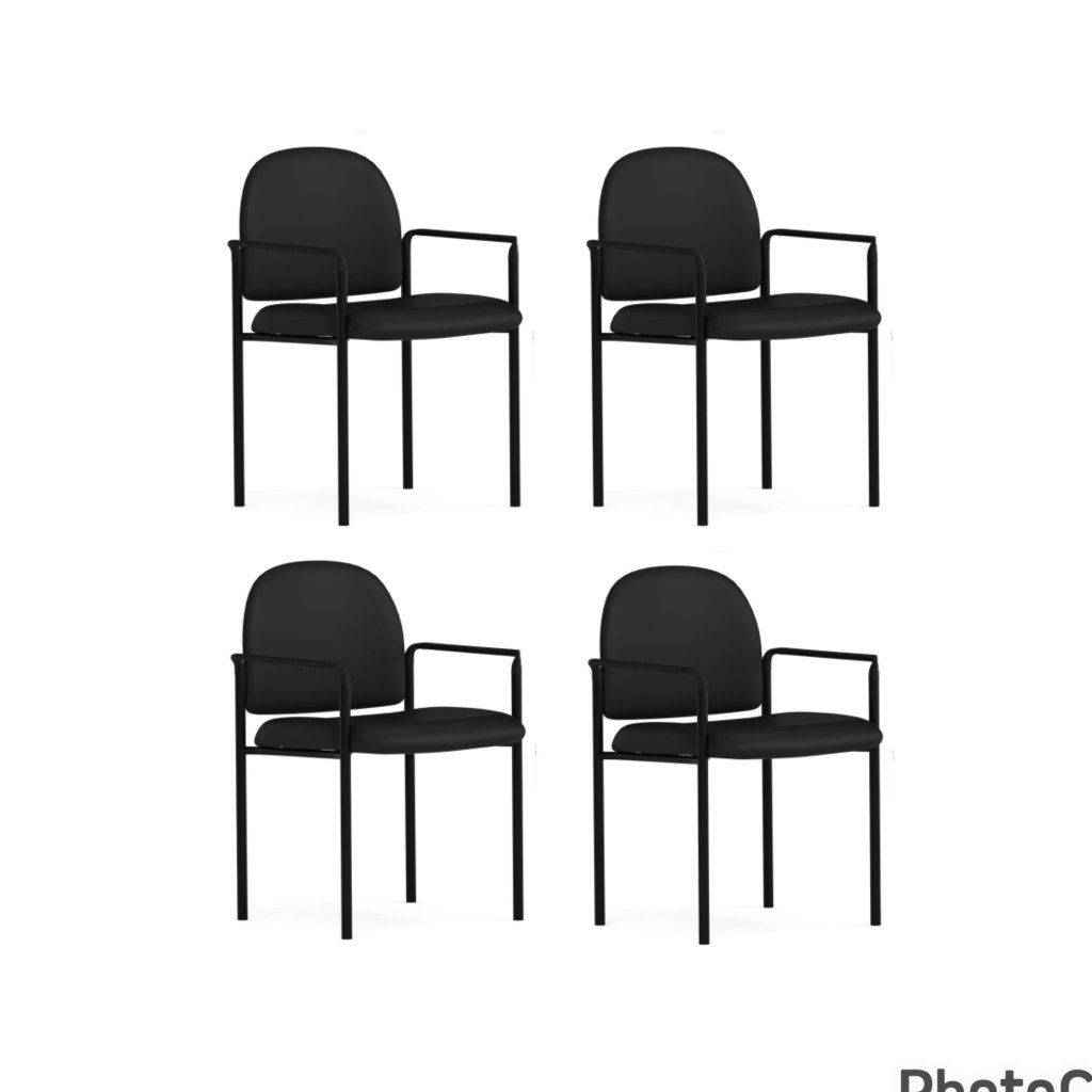 NEW- 4 Reception/Waiting Room Chairs w/Arm Rest