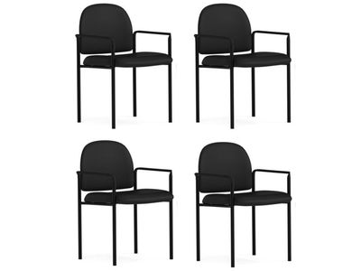 NEW- 4 Reception/Waiting Room Chairs w/Arm Rest