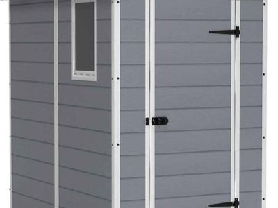 Keter Manor 4x6 Outdoor Resin Storage Shed - Weather Resistant Plastic Shed