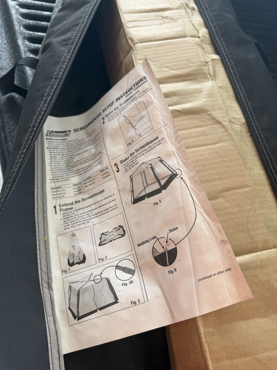 Coleman 10x10 ft. Screened Canopy Tent with UVGuard, brand new in box. Cash only