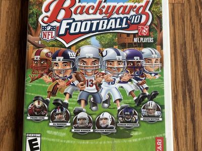 Nintendo Wii backyard football 10 NFL