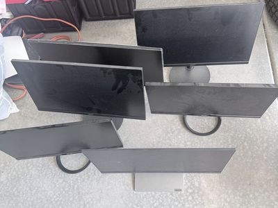 6 Computer Monitors | Dell, Lenovo & Acer | All Tested & Working