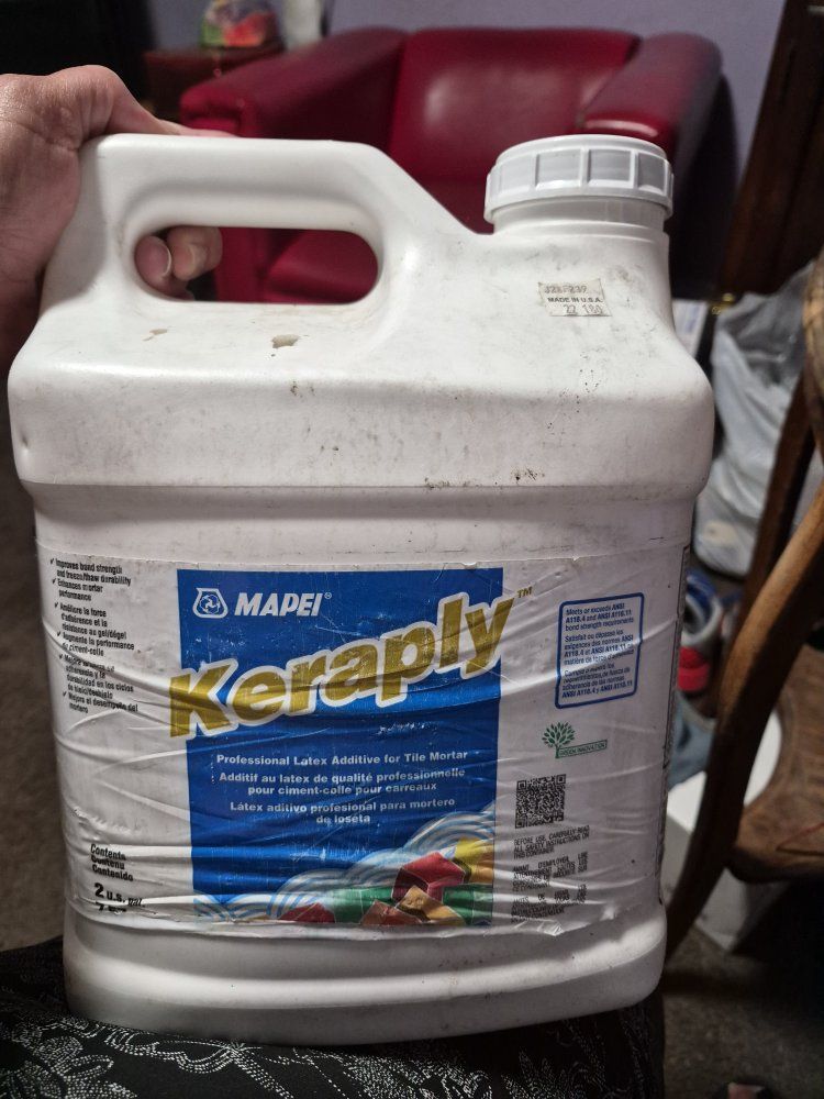 Mapei Keraply Professional Latex Additive for Tile Mortar 2 Gallon. 2 each