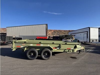 2026 RawMaxx 7x14 GDX Dump Army Green 19'' High Si