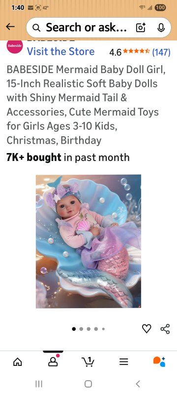 New in Box! Realistic Baby Doll