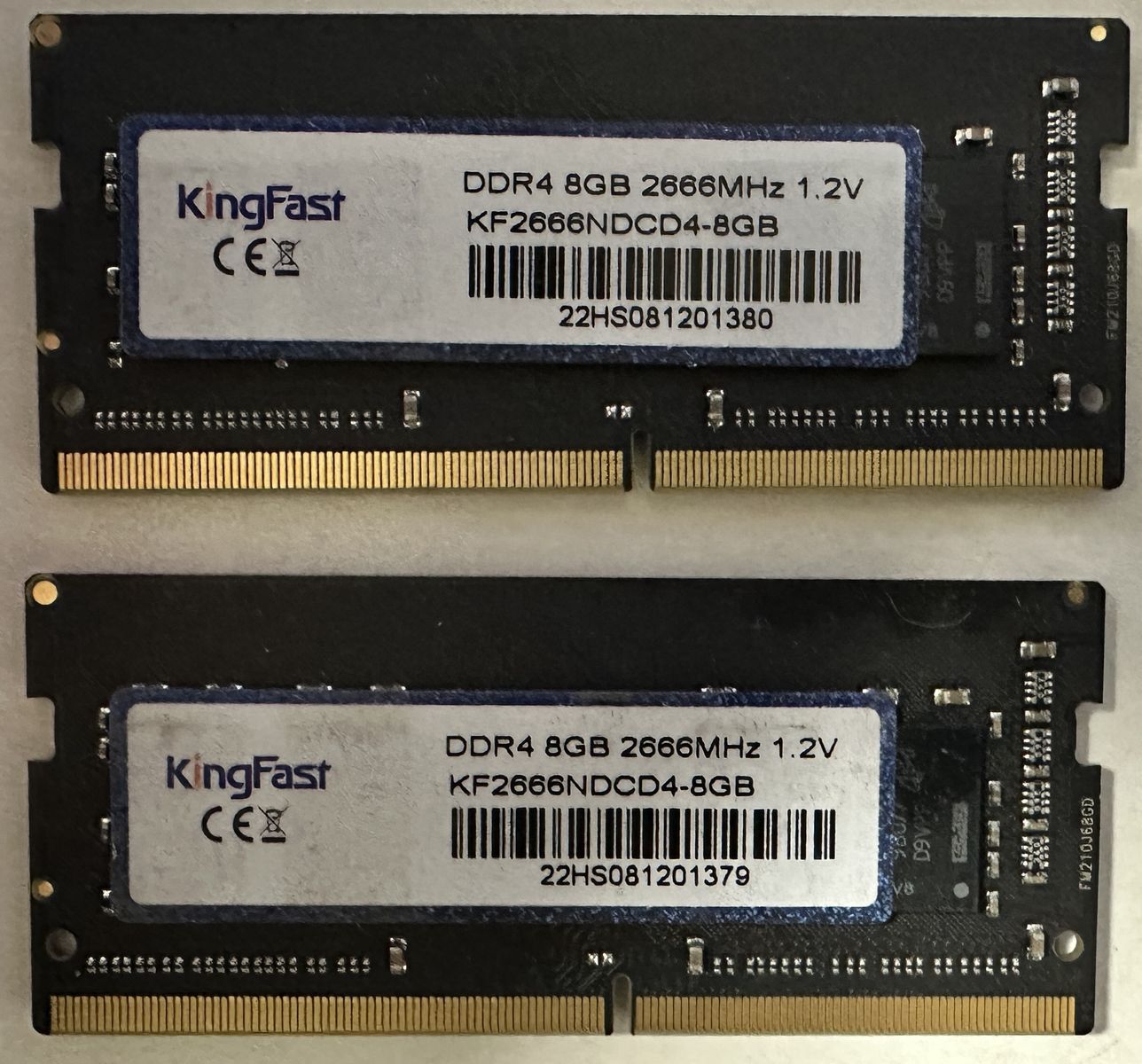 16GB DDR4 RAM (2 x Kingfast DDR4 8gb 2666MHz 1.2v KF2666NDCD4-8GB) - $50 OBO