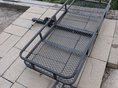 foldable hitch cargo rack