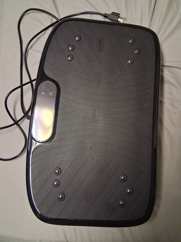 Whole Body Vibration Plate Exercise Machine Fitness Platform with Box