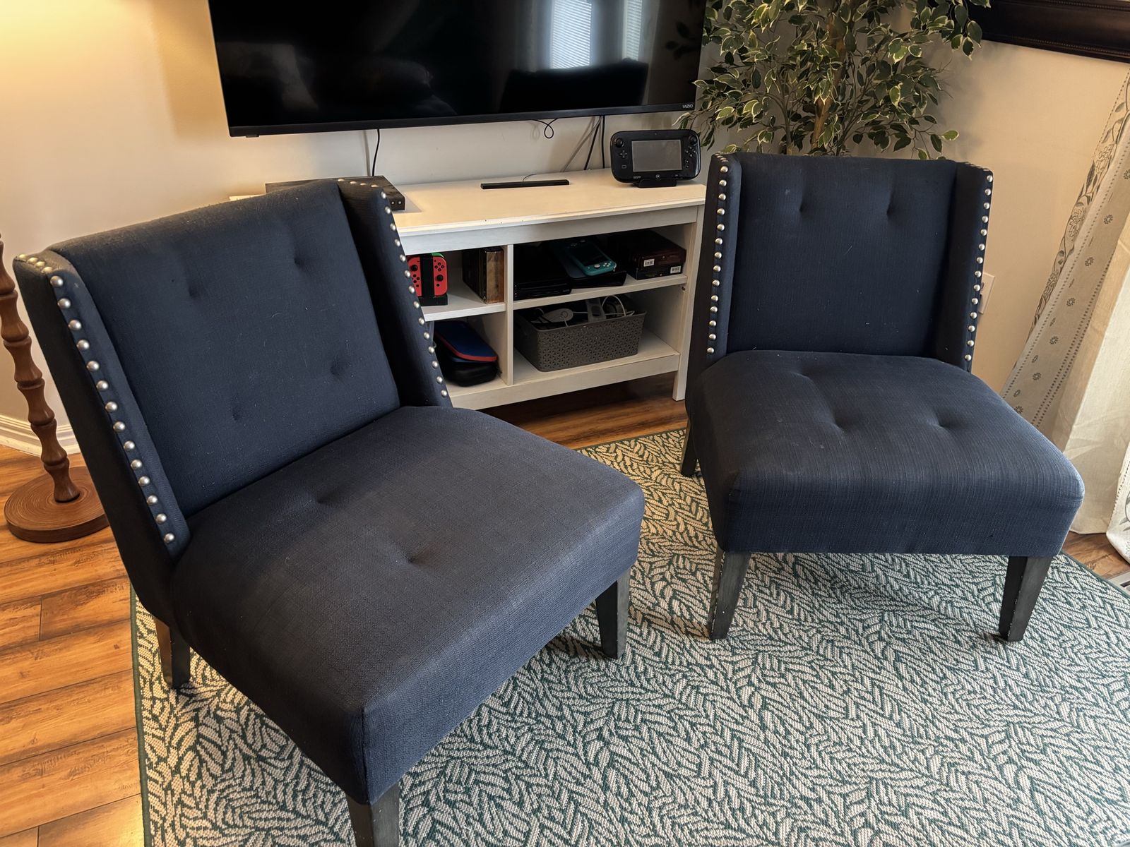 Two Navy Chairs