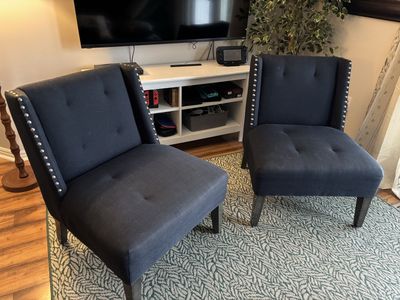 Two Navy Chairs