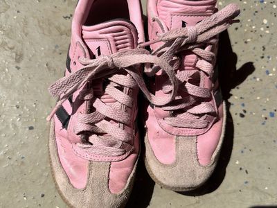 Adidas Samba x Messi Pink Black Sneakers Size 2.5 kids