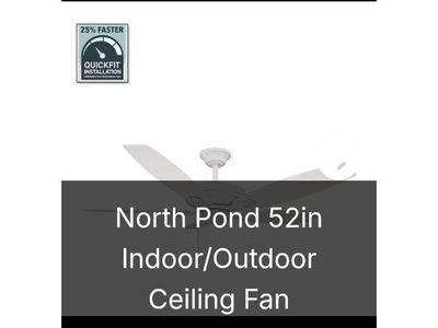 Indoor/Outdoor 52" Ceiling Fan (NEW)