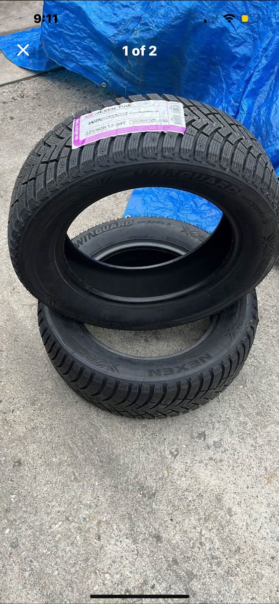 225/60/17 NEW NEXEN SPIKE PAIR OF TIRES