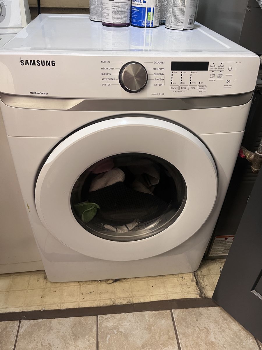 Samsung Front Load Electric Dryer DVE45R6100W 7.5 cu. ft. White