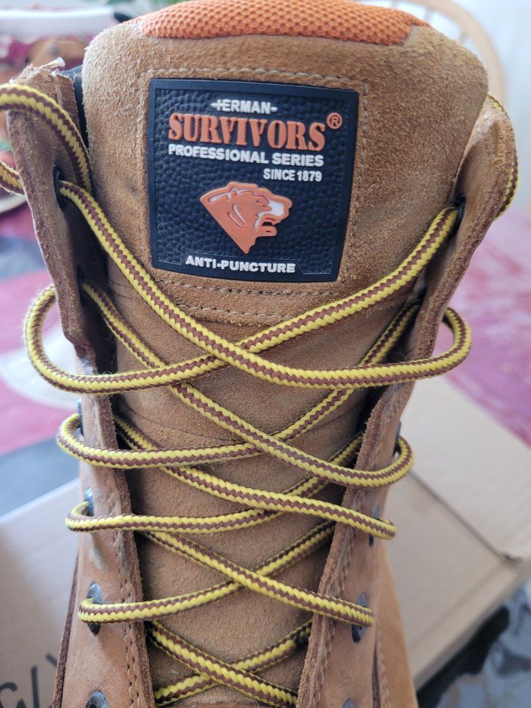 Herman Survivors Professional Series Anti-Puncture Work Boots Brown