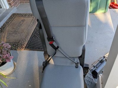 Used Ford F150 (2009-2014) Grey Jump Seat with Console & Cupholders