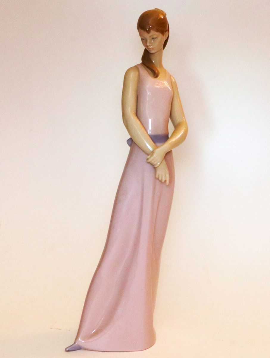 Lladro and Bing & Grøndahl Porcelain Figurines, Two, All Excellent