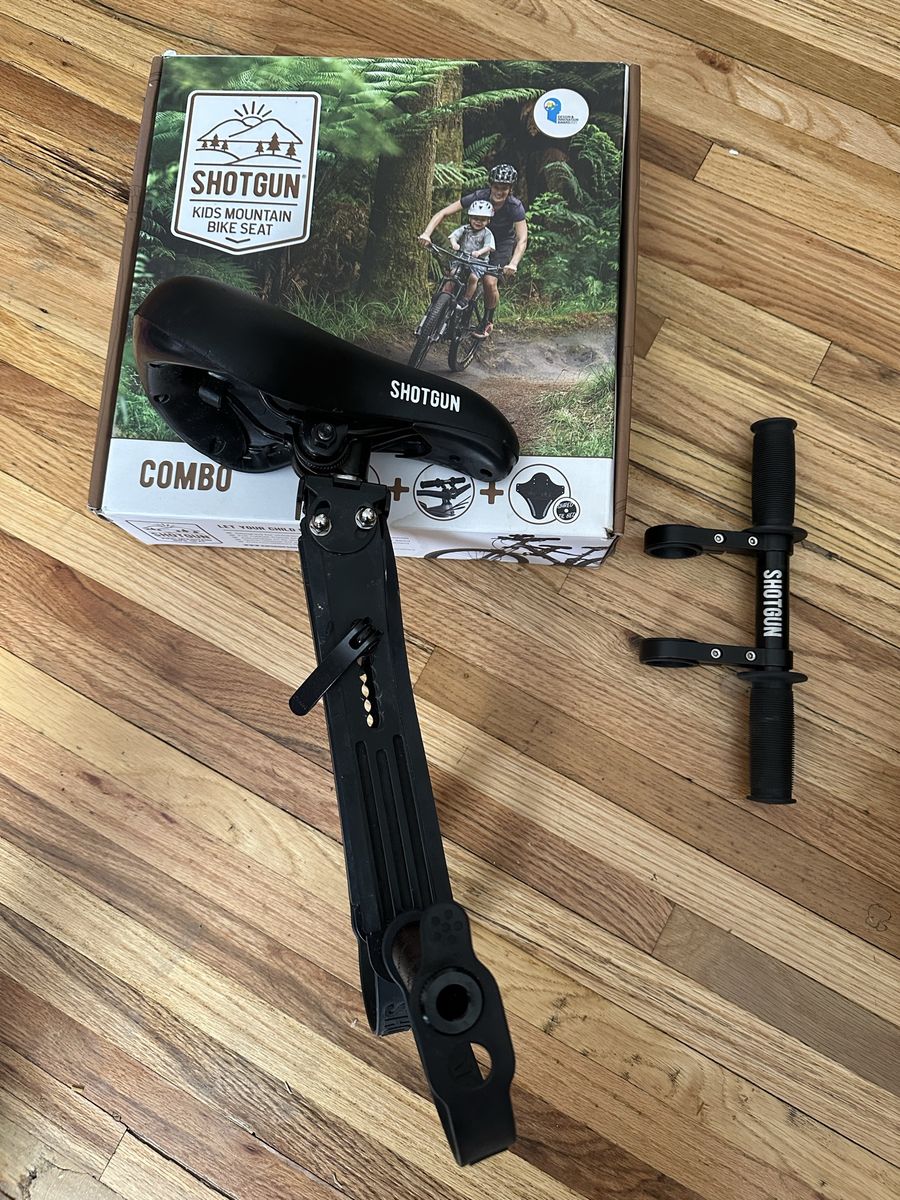 Kids Ride Shot Gun Seat and Handlebar Combo New