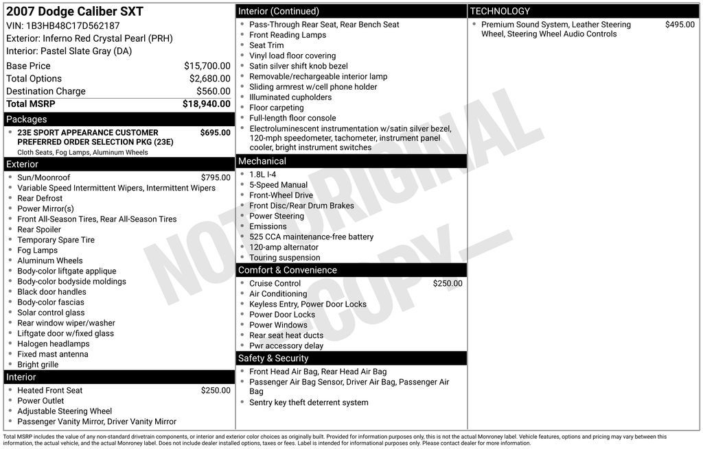 2007 Dodge Caliber SXT