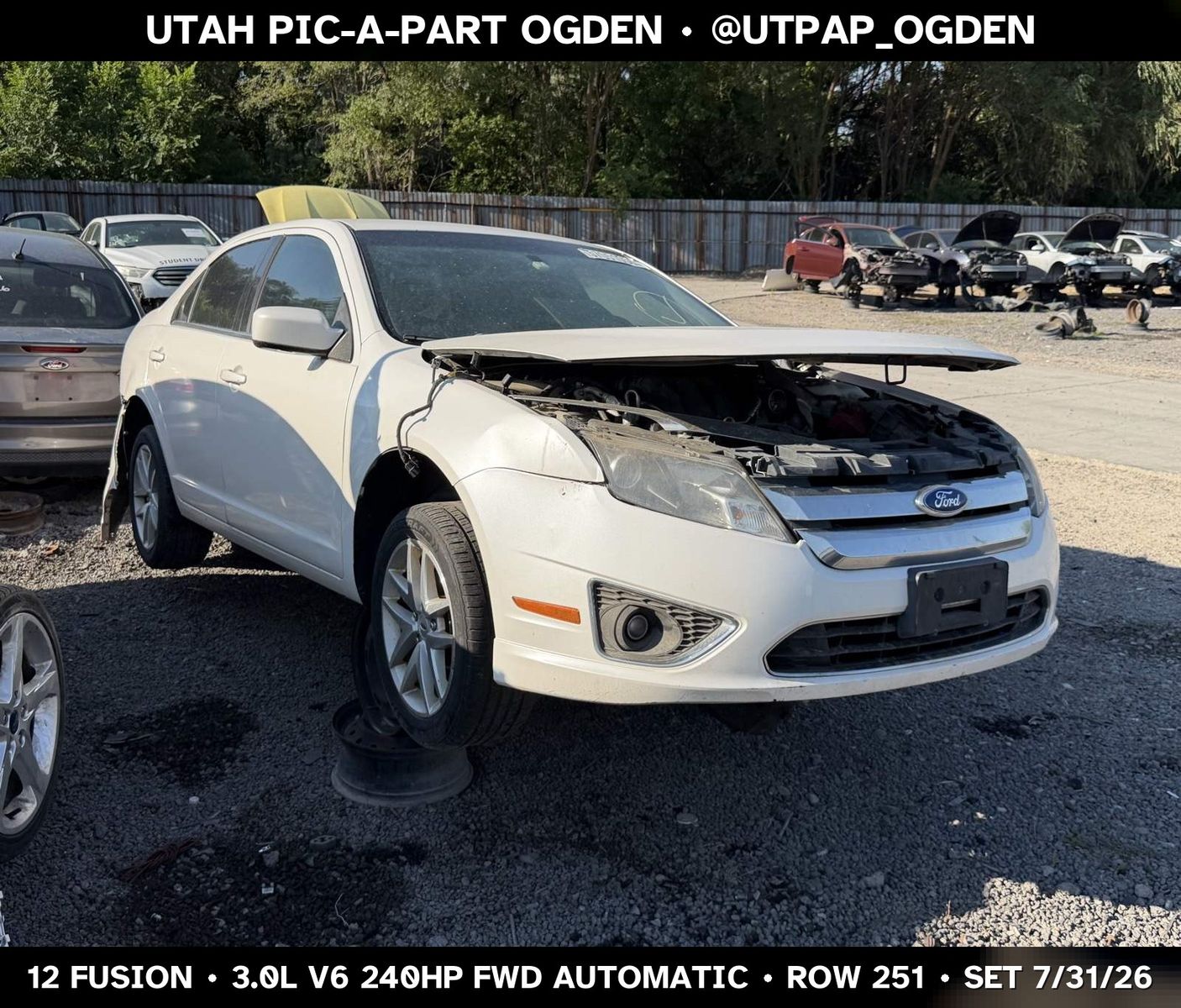 Just In! 2012 Ford Fusion Parts - UTPAP Ogden