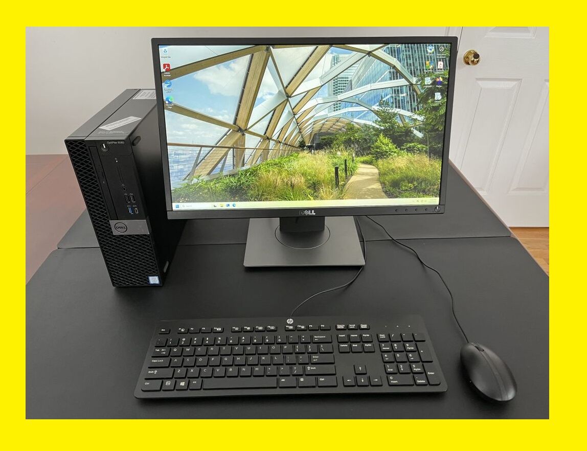 24GB RAM 6 CORE Dell i7-8700 @4.6 GHz 256GB SSD OptiPlex 5060 SFF Windows 11 Desktop Computer