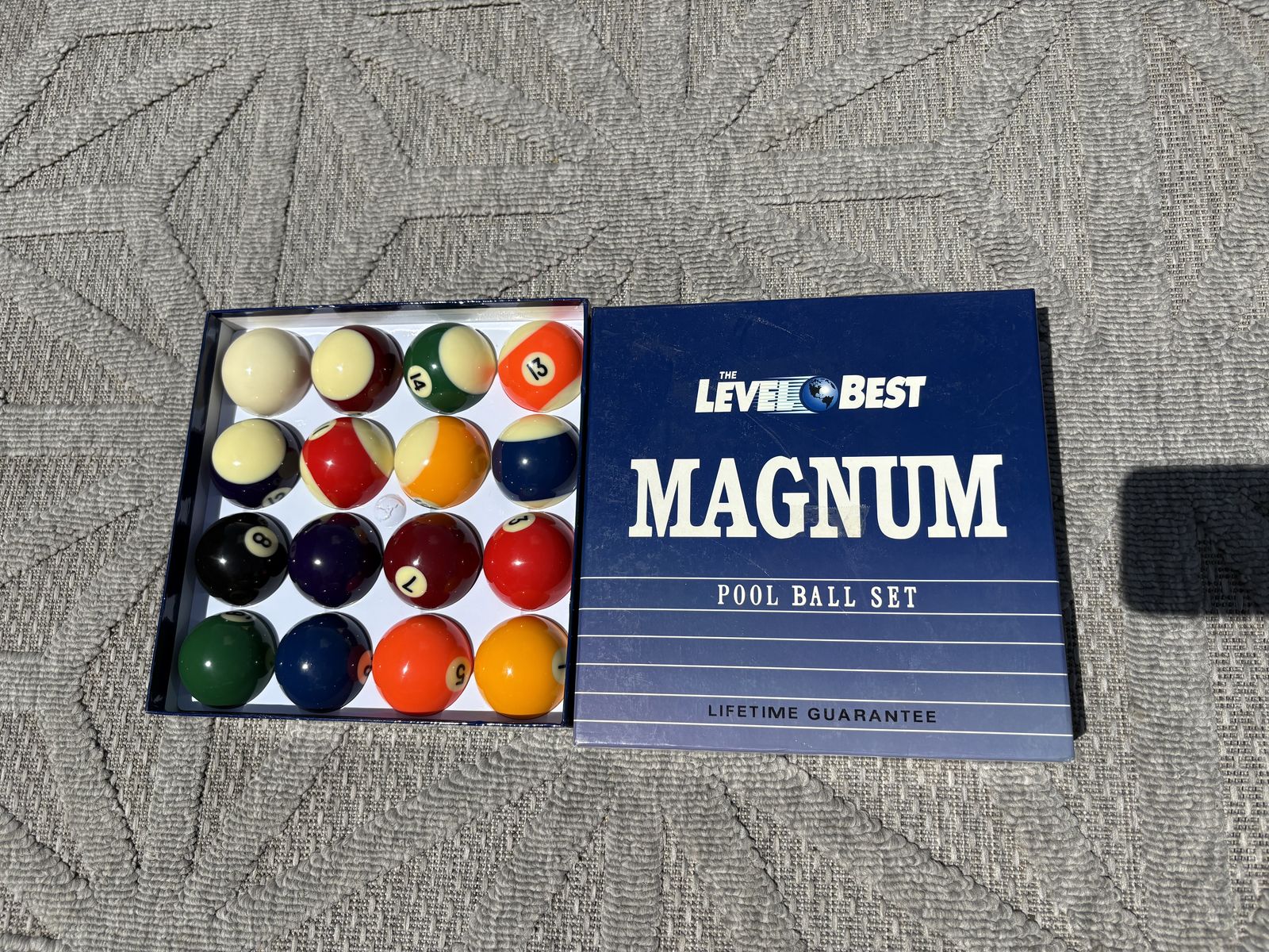 Level Best Magnum pool ball set $80 cash/venmo in Draper