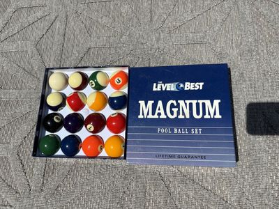 Level Best Magnum pool ball set $80 cash/venmo in Draper