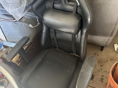 Black Ergonomic Gaming Chair with Lumbar Support and Adjustable Arms
