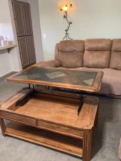 Beautiful stone top coffee table