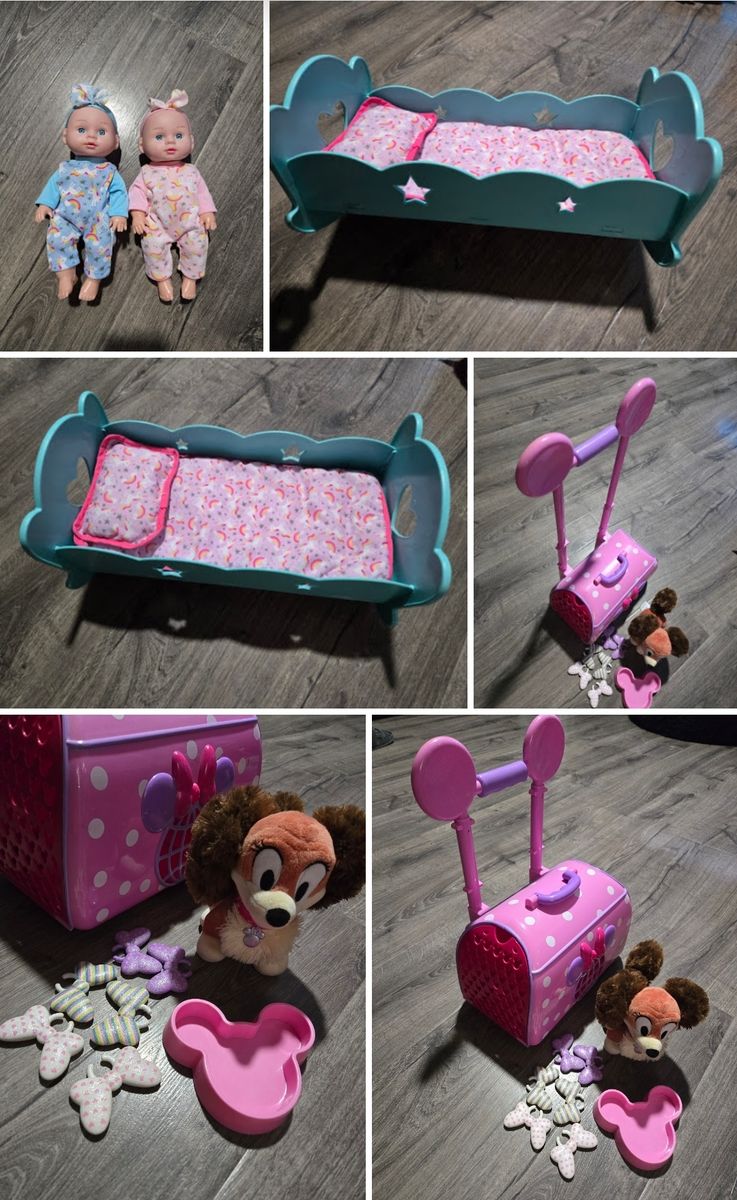 Toys, shoes, clothes 