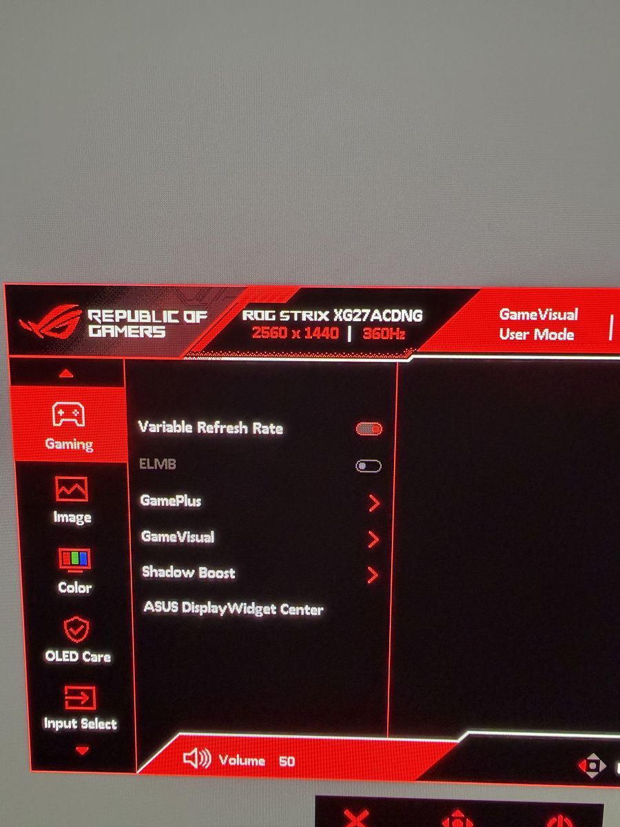 OLED 27" ASUS Gaming Monitor
